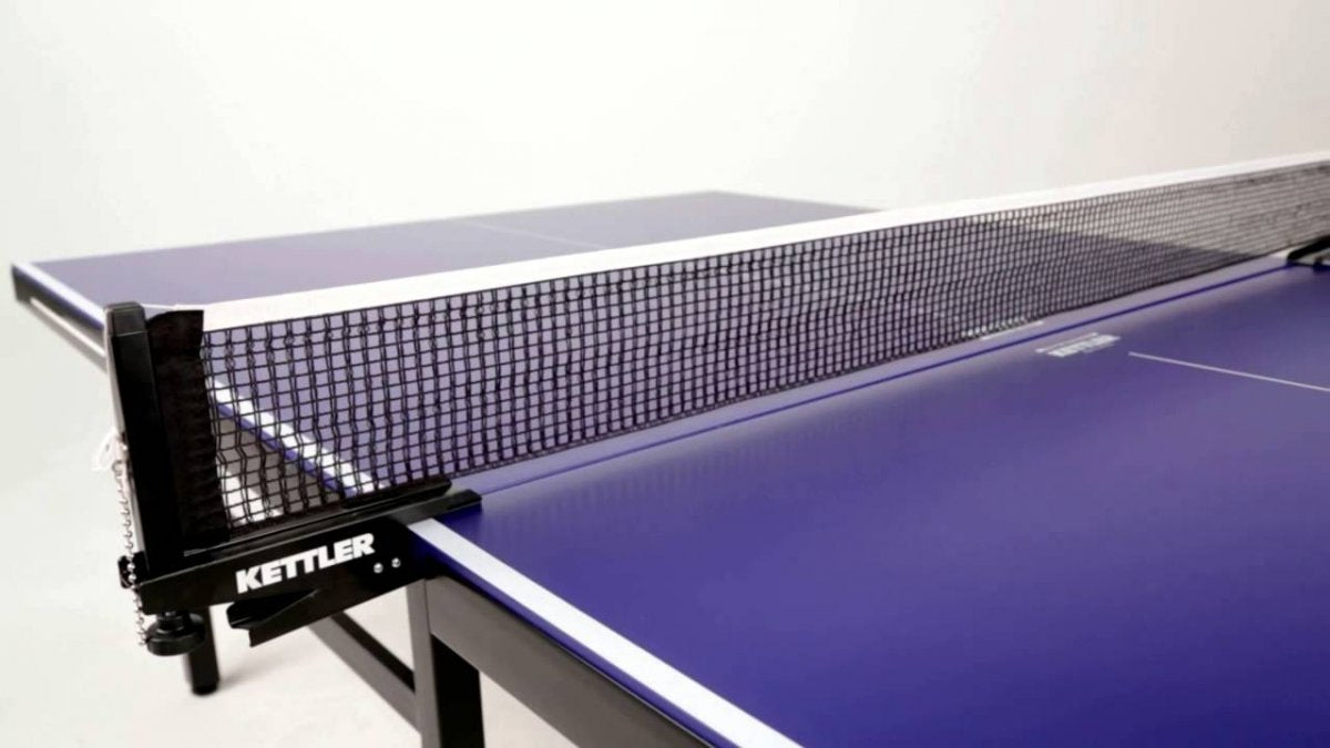 table tennis table and net