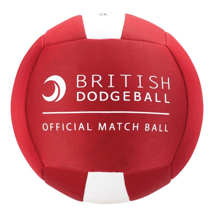 British Dodgeball Match Ball Red/White  Size 2